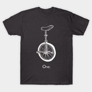 Unicycle - one (white) T-Shirt